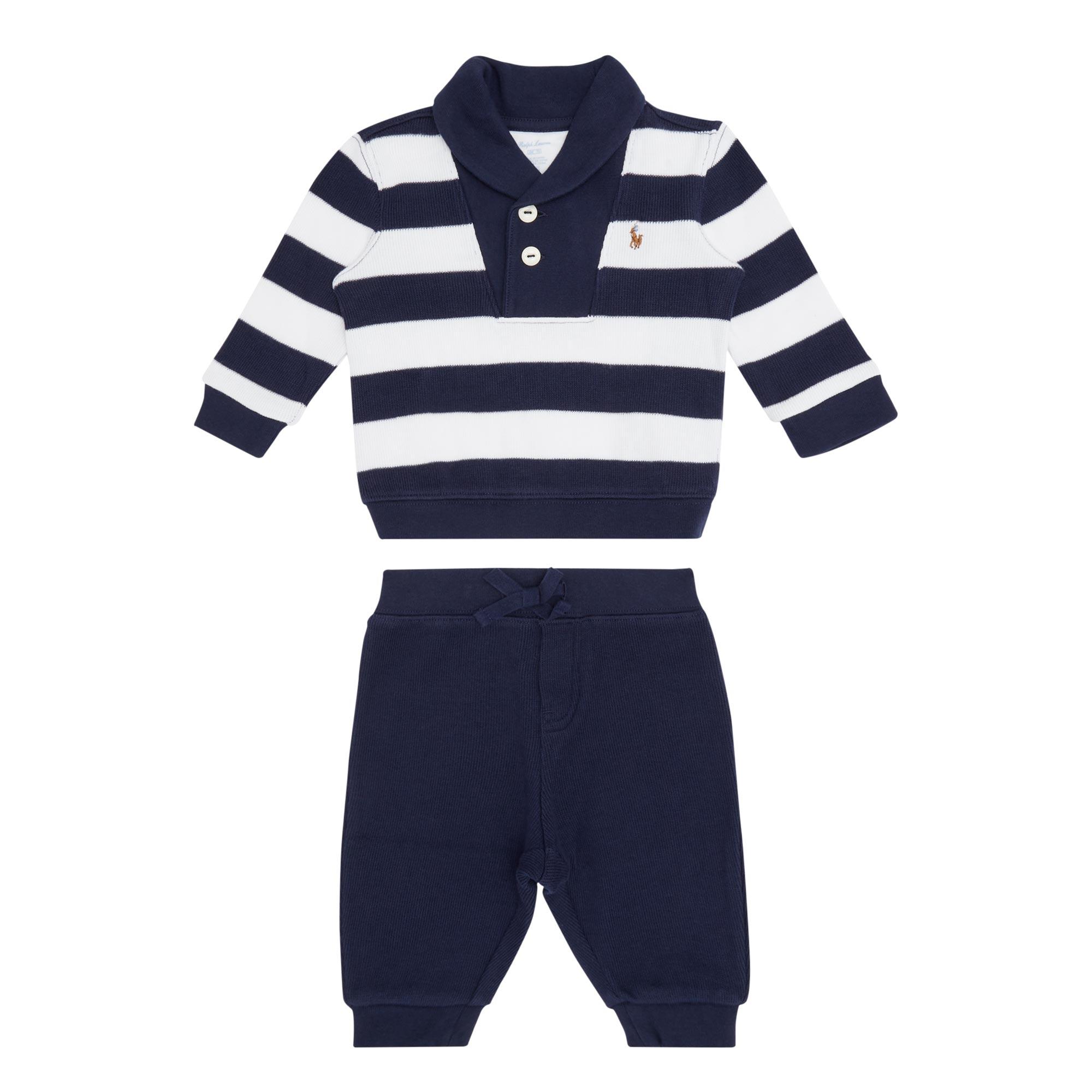 Fleece Rugby Top And Trouser Set